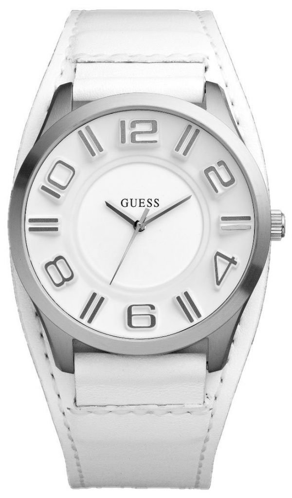 Guess Dress W12624g1 Kello Valkoinen / Nahka