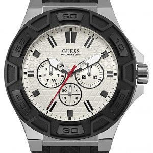 Guess Force W0674g3 Kello Valkoinen / Kumi