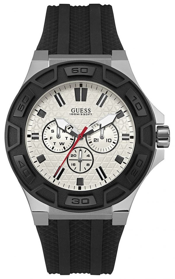 Guess Force W0674g3 Kello Valkoinen / Kumi