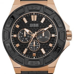 Guess Force W0674g6 Kello Musta / Nahka