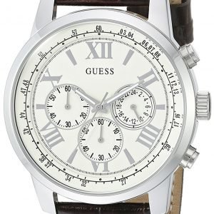 Guess Iconic U0380g2 Kello Valkoinen / Nahka