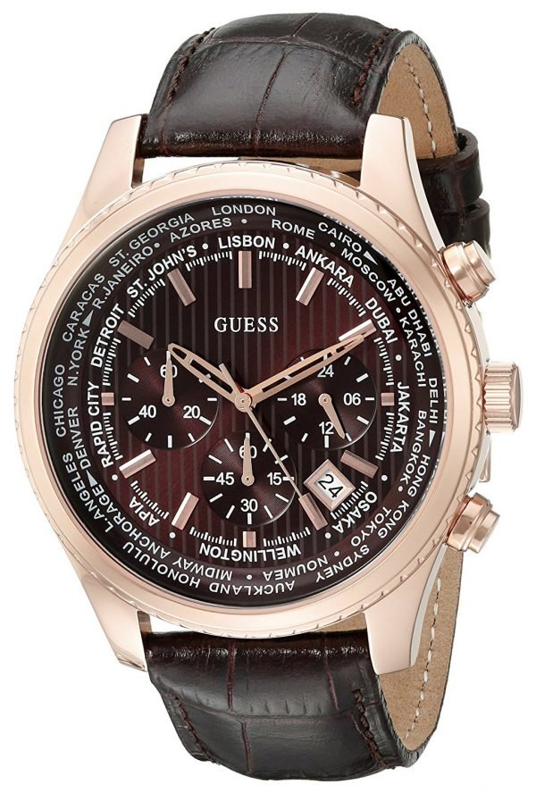 Guess Iconic U0500g3 Kello Ruskea / Nahka