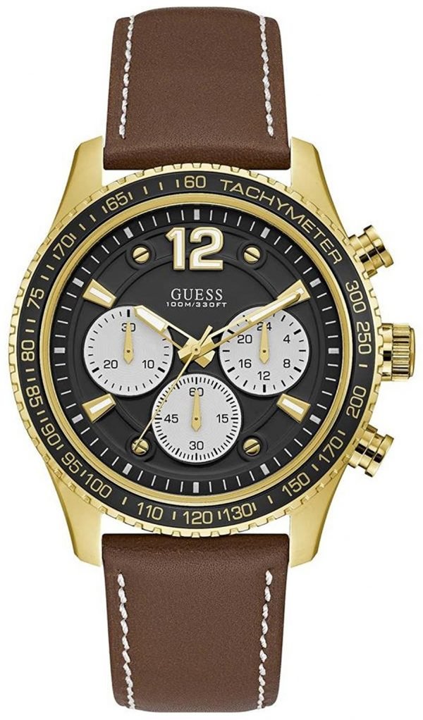 Guess Iconic W0970g2 Kello Musta / Nahka