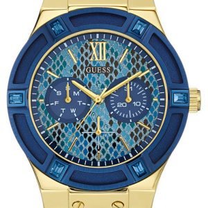 Guess Jet W0289l3 Kello Sininen / Nahka