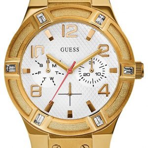 Guess Jet W0564l2 Kello Valkoinen / Kumi