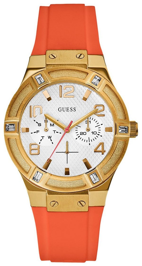 Guess Jet W0564l2 Kello Valkoinen / Kumi