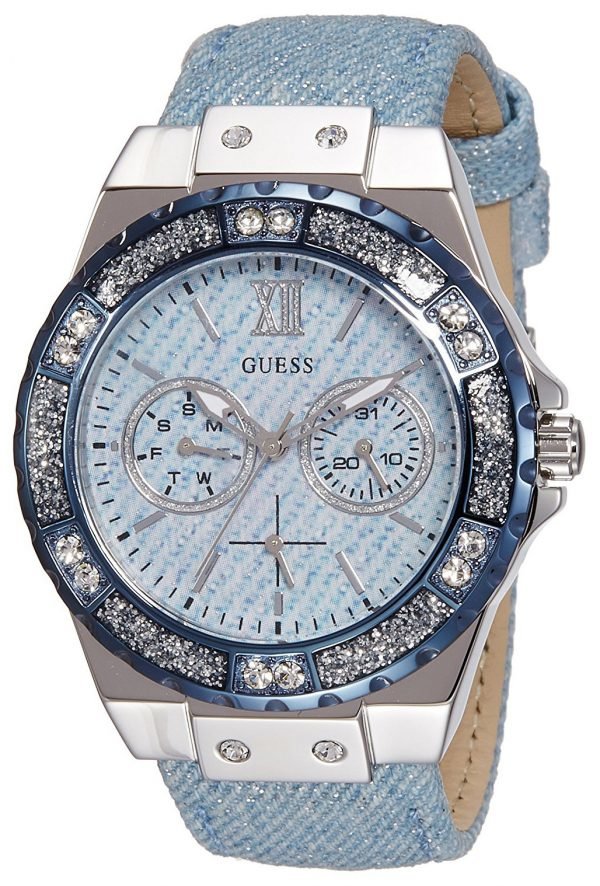 Guess Limelight W0775l1 Kello Sininen / Nahka