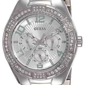 Guess Luna W0729l1 Kello Hopea / Teräs