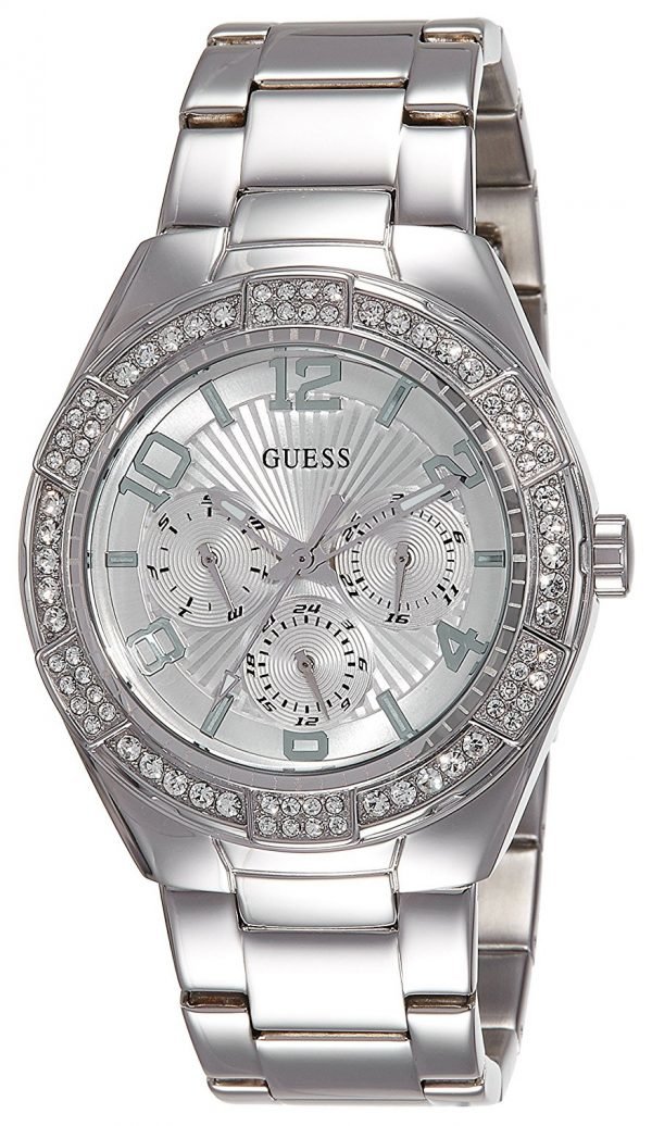 Guess Luna W0729l1 Kello Hopea / Teräs