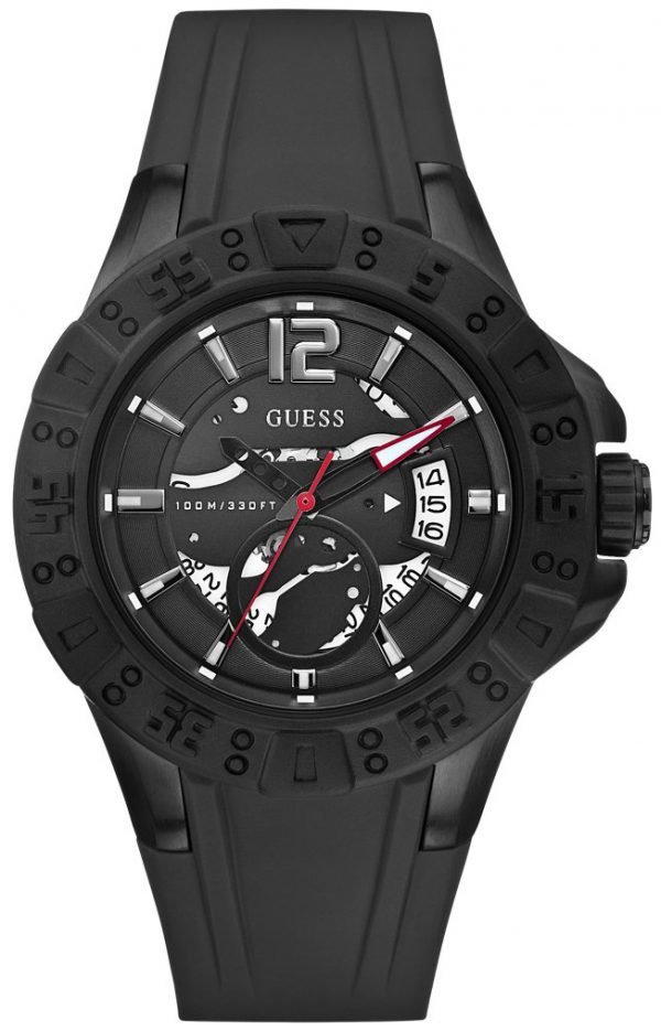 Guess Magnum W0034g3 Kello Musta / Kumi