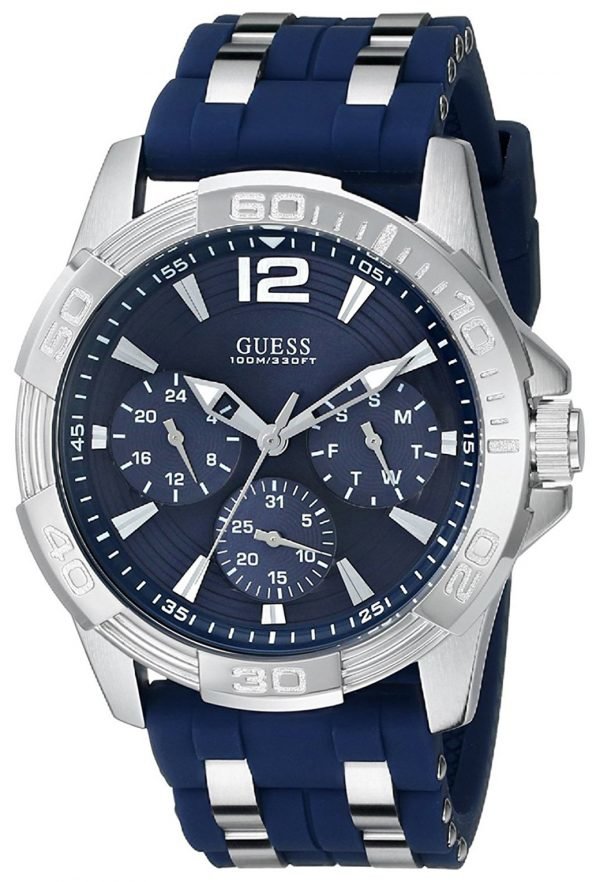 Guess Oasis W0366g2 Kello Sininen / Teräs