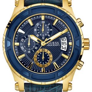 Guess Pinnacle W0673g2 Kello Sininen / Nahka