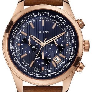 Guess Pursuit W0500g1 Kello Sininen / Nahka