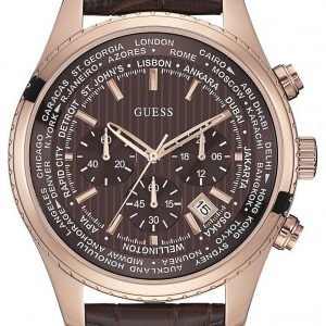 Guess Pursuit W0500g3 Kello Ruskea / Nahka