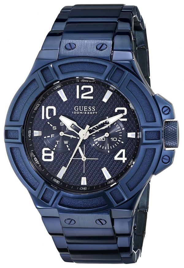 Guess Rigor U0218g4 Kello Sininen / Teräs