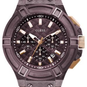 Guess Rigor U0408g2 Kello Ruskea / Nahka