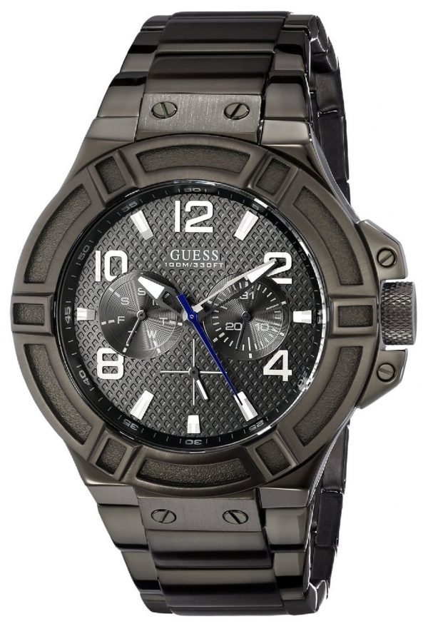 Guess Rigor W0218g1 Kello Harmaa / Teräs