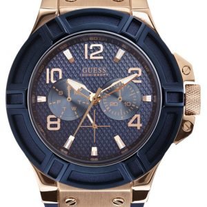 Guess Rigor W0247g3 Kello Sininen / Kumi