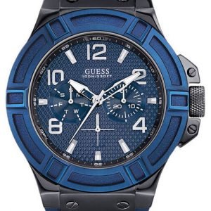 Guess Rigor W0248g5 Kello Sininen / Kumi