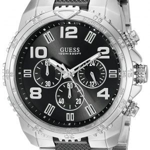 Guess Sporty U0598g3 Kello Musta / Teräs