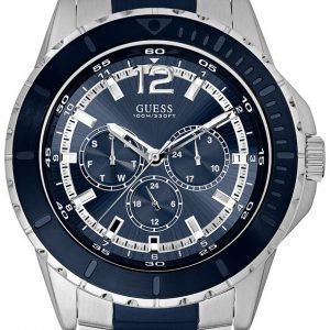 Guess Sporty W0478g2 Kello Sininen / Teräs