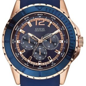 Guess Sporty W0485g1 Kello Sininen / Kumi