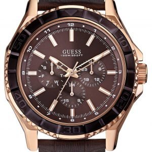 Guess Sporty W0520g1 Kello Ruskea / Nahka