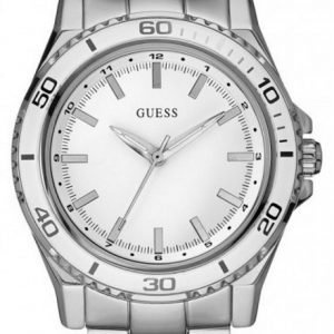 Guess Sporty W0557l1 Kello Valkoinen / Teräs