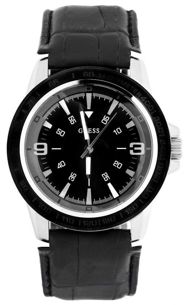 Guess Sporty W10571g1 Kello Musta / Nahka