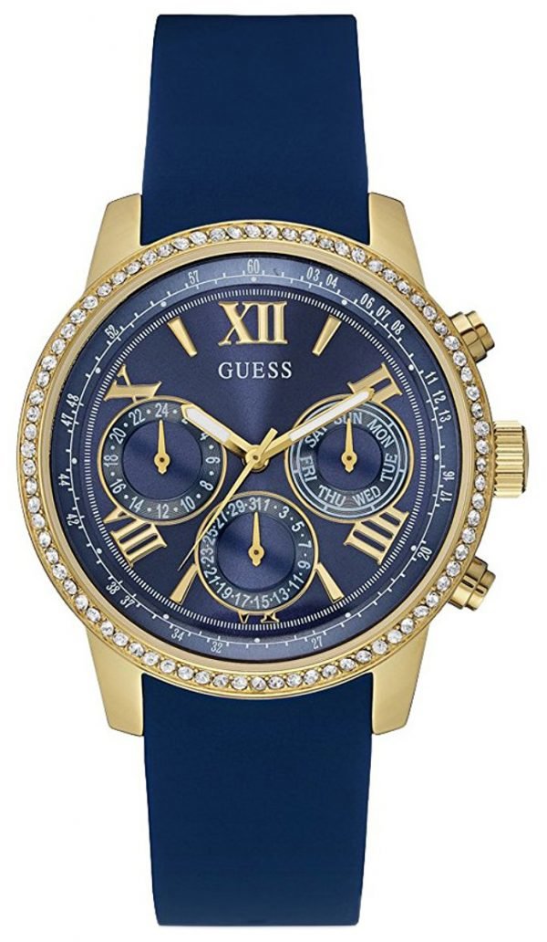 Guess Sunrise W0616l2 Kello Sininen / Kumi