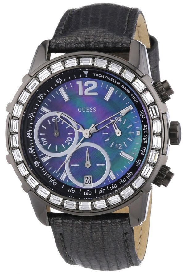 Guess W0017l3 Kello Sininen / Nahka