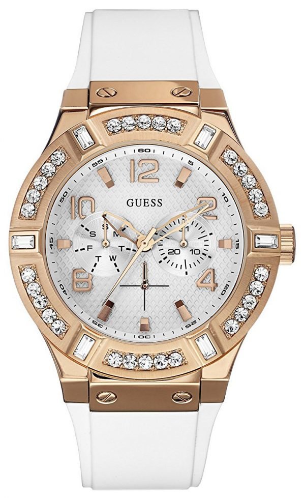 Guess W0614l1 Kello Valkoinen / Kumi