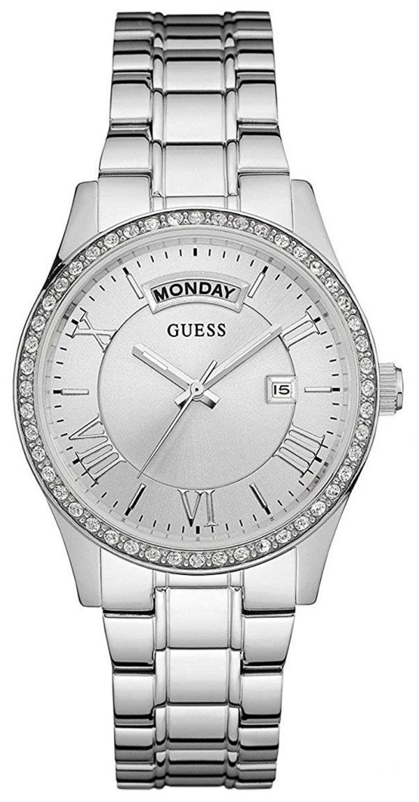 Guess W0764l1 Kello Hopea / Teräs