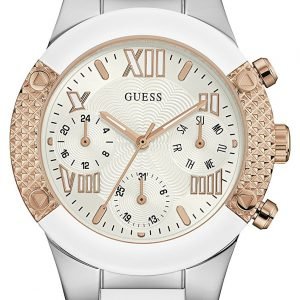 Guess W0773l1 Kello Valkoinen / Kumi