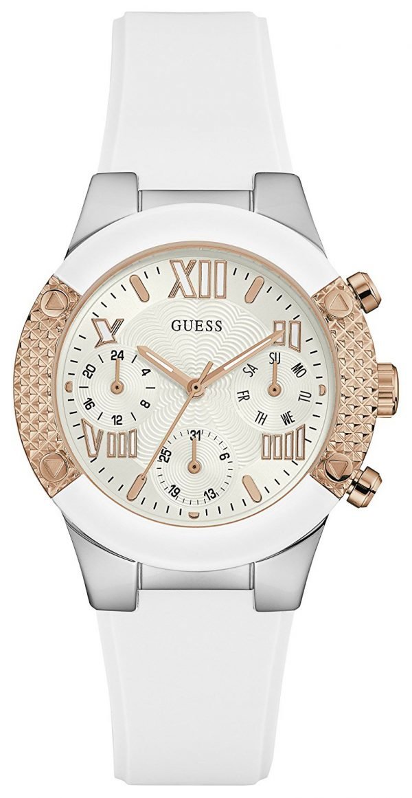 Guess W0773l1 Kello Valkoinen / Kumi