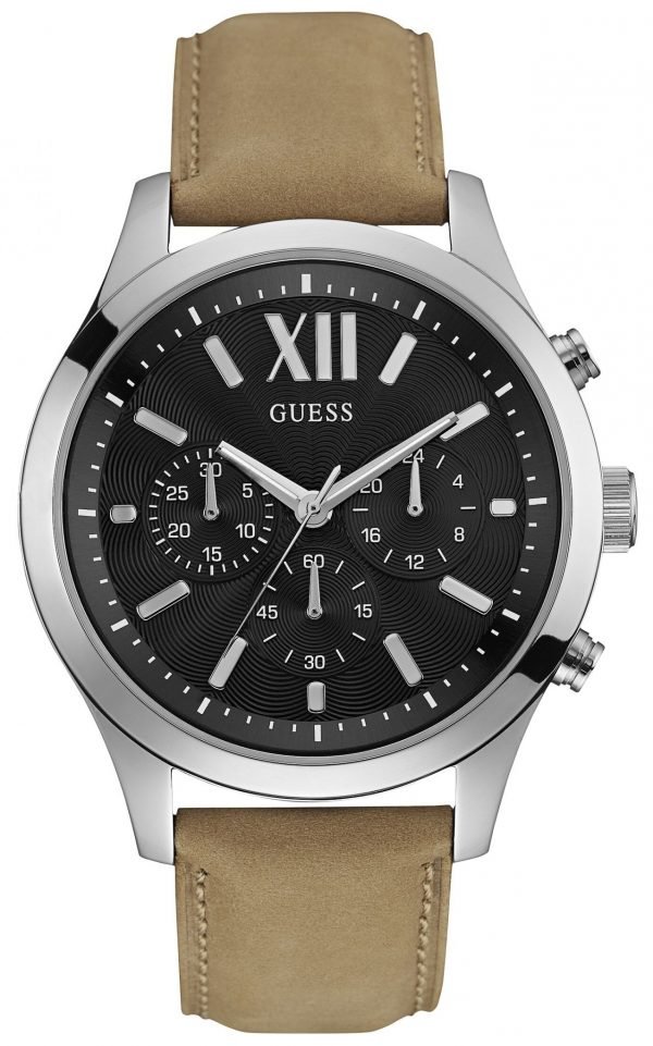 Guess W0789g1 Kello Musta / Nahka