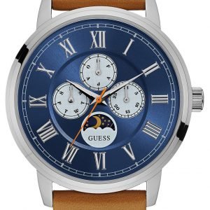 Guess W0870g4 Kello Sininen / Nahka