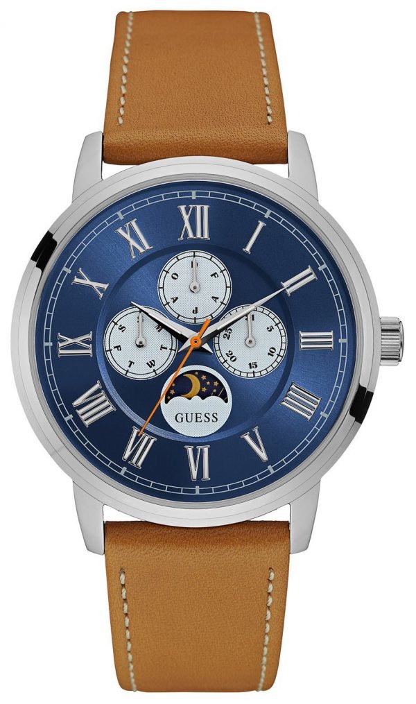 Guess W0870g4 Kello Sininen / Nahka