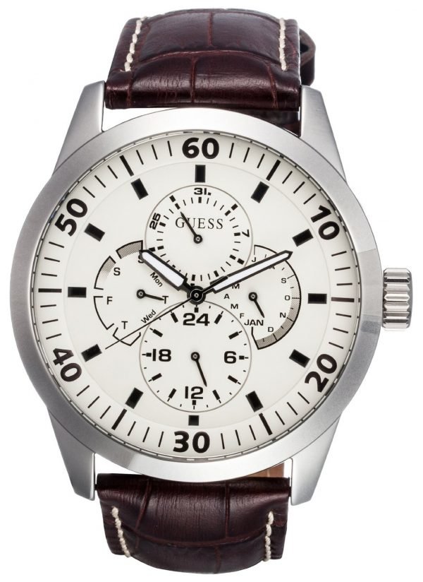 Guess W95046g1 Kello Valkoinen / Nahka