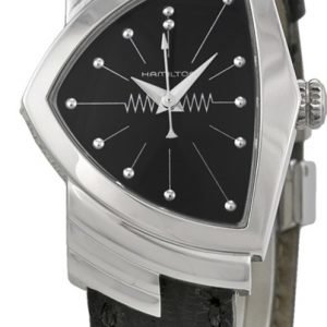 Hamilton American Classic Ventura H24211732 Kello Musta / Nahka