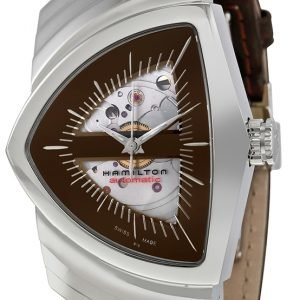 Hamilton American Classic Ventura H24515591 Kello Ruskea / Nahka