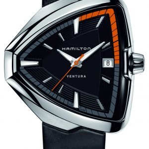 Hamilton American Classic Ventura H24551731 Kello Musta / Nahka