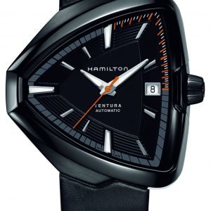 Hamilton American Classic Ventura H24585731 Kello Musta / Nahka