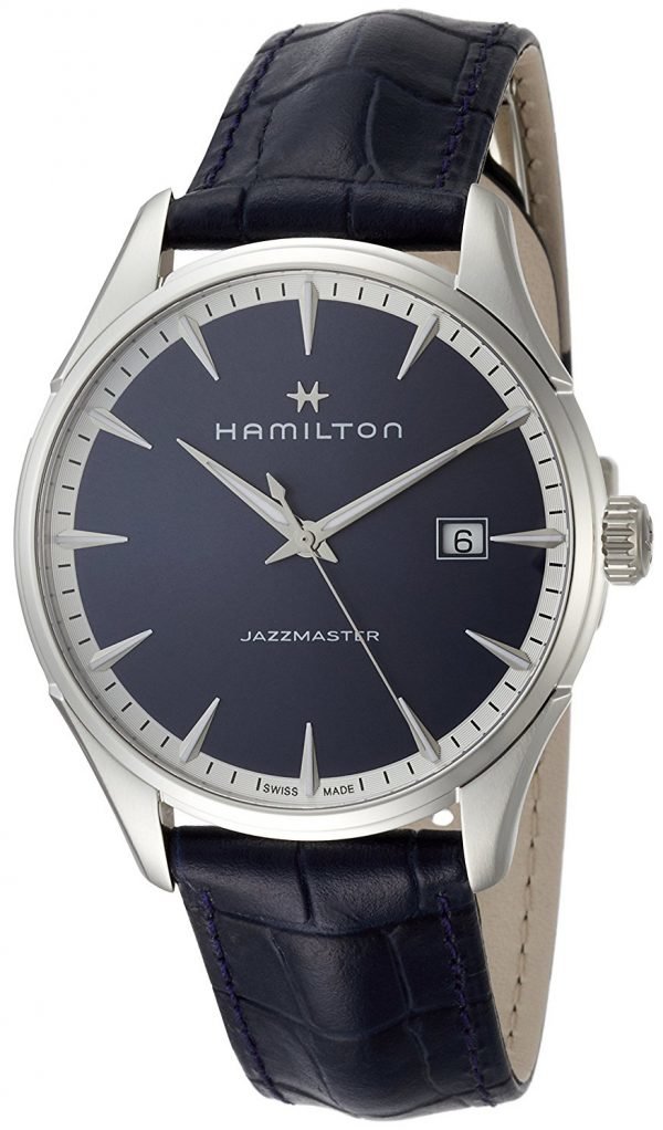 Hamilton Jazzmaster H32451641 Kello Sininen / Nahka