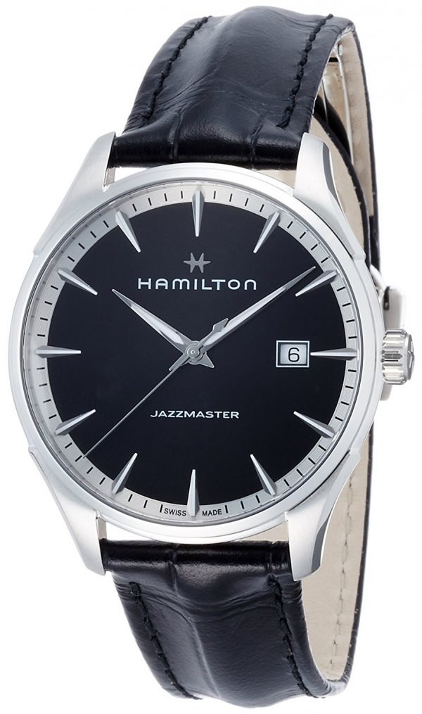 Hamilton Jazzmaster H32451731 Kello Musta / Nahka