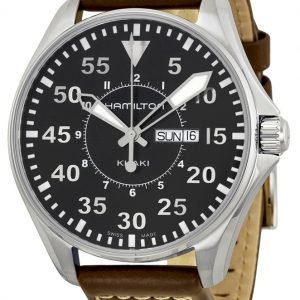 Hamilton Khaki Aviation H64611535 Kello Musta / Nahka