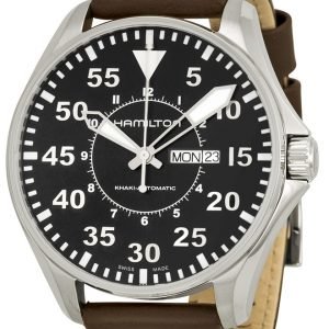 Hamilton Khaki Aviation H64715535 Kello Musta / Nahka