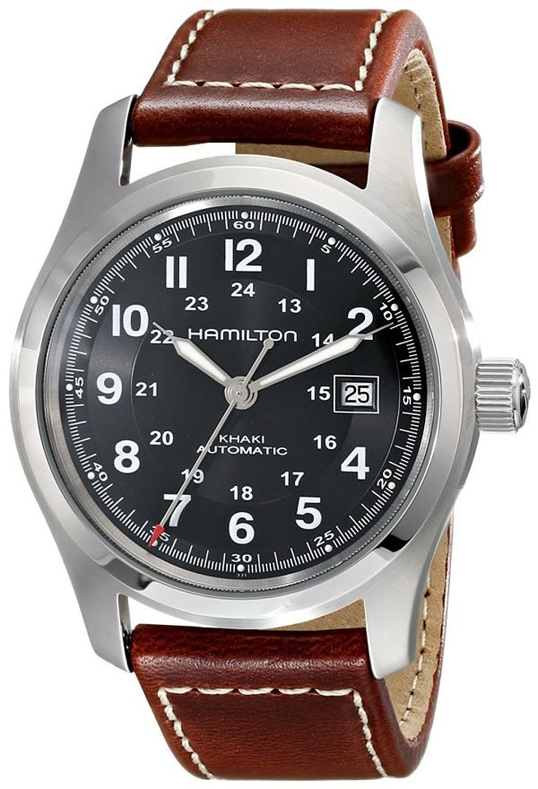 Hamilton Khaki Field H7055533 Kello Musta / Nahka