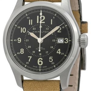 Hamilton Khaki Field H70595593 Kello Musta / Nahka