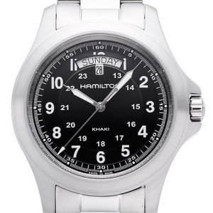 Hamilton Khaki Field King Quartz H64451133 Kello Musta / Teräs